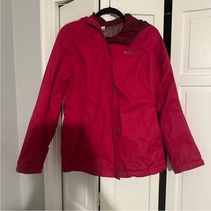 Columbia Women's Bold Red Rain Jacket